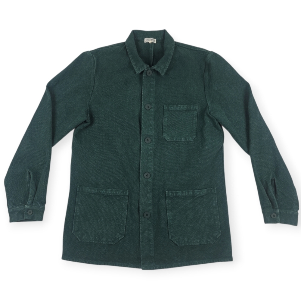 Quaker Marine Supply French Workmans Jacket Men's Size Small Shirt Chore Shacket